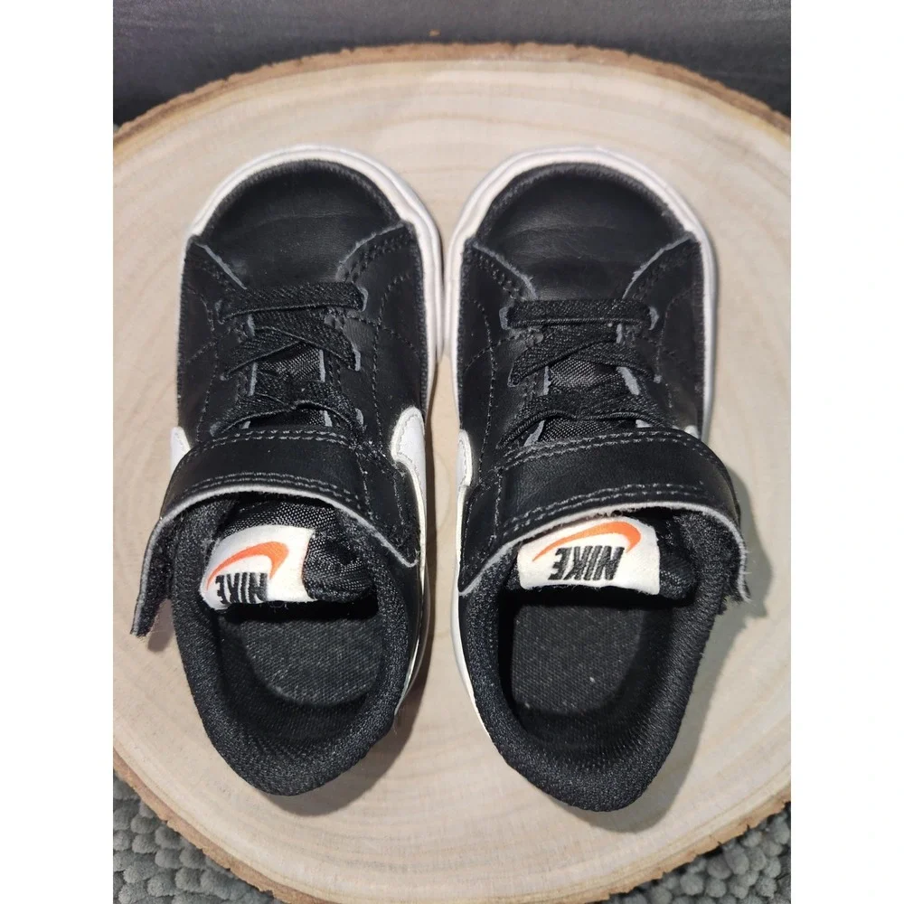 Nike Kids DA5382‎ 002 Court Legacy Black Slip On Low Top Sneaker Size 6C